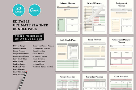 Ultimate Study Planner Bundle Vol.37