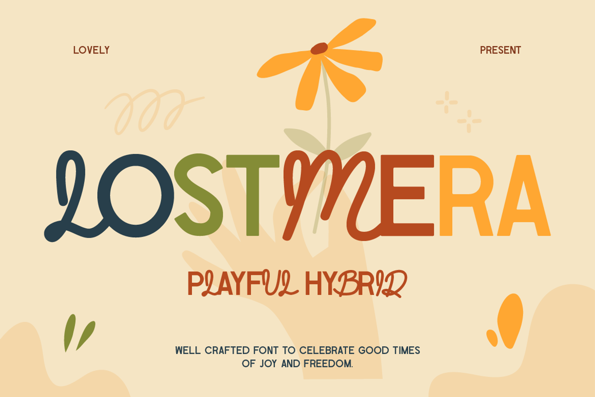 Lostmera, a Sans Serif Font by Burntilldead (Photo 1 of 12)