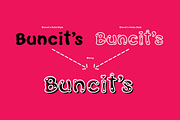 Buncits Cutes Typeface Font 2 Style, a Font by DiosiArt (Thumbnail 2 of 10)