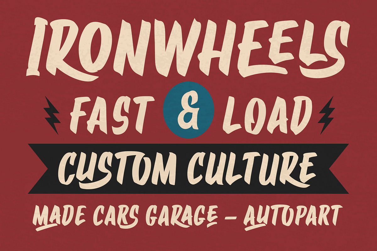 Garage Brush Font, a Handwritten Font by alit design (Photo 8 of 15)