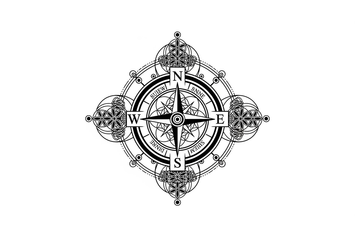 Ornamental Compass Rose SVG Bundle, an Illustration by Gaye Art (Photo 8 of 31)