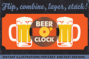 Stein Time: Craft Beer Glass Set, an Object Graphic by Designed by Monkeys (Thumbnail 3 of 4)