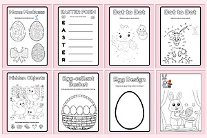 Easter Activity & Coloring Book Kids