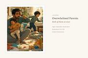 Overwhelmed Parents, Set of 29, a Person Illustration by LanternkinStudio (Thumbnail 12 of 14)