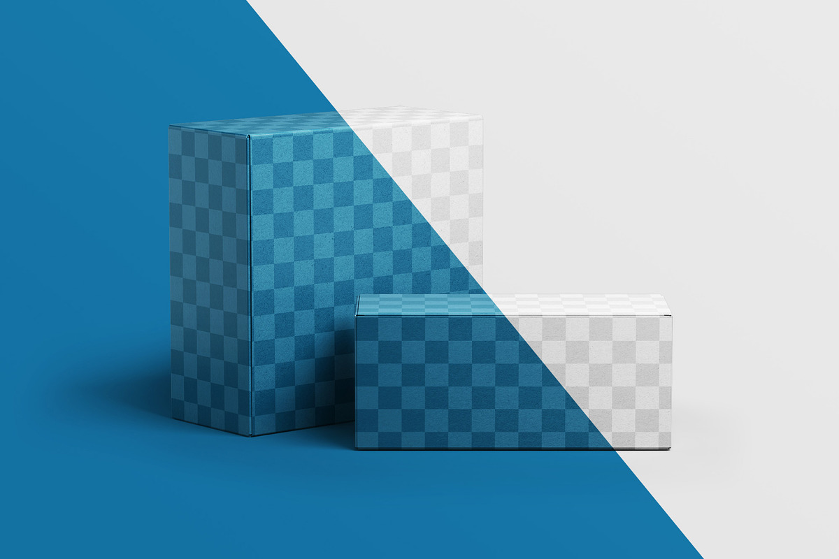 Box Packaging Mockup Set, a Packaging Mockup by mockupatelier (Photo 3 of 9)