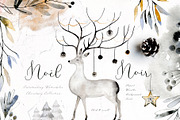 Noel Noir - Watercolor Christmas Set, an Illustration by Bibela (Thumbnail 1 of 10)