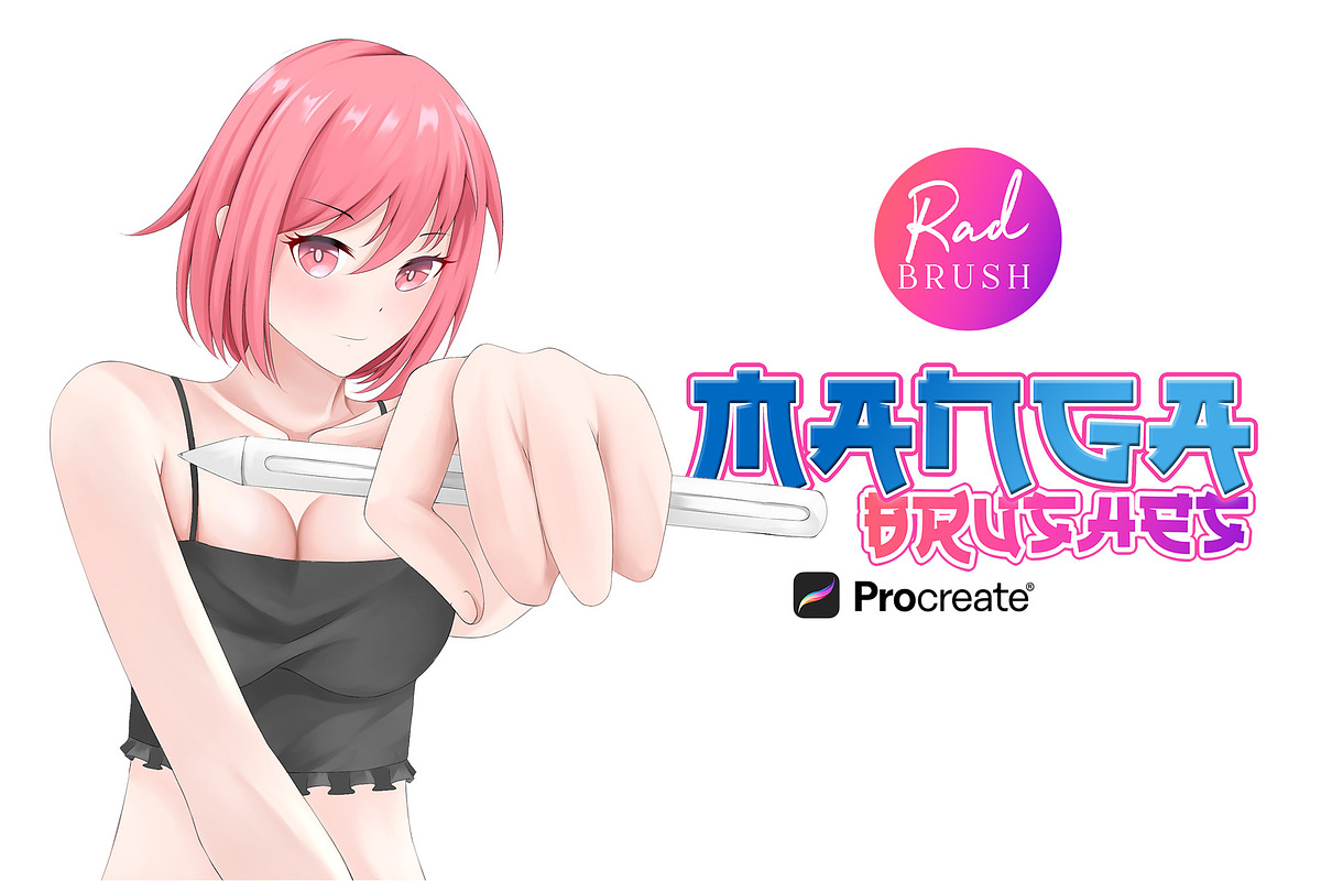 140 Procreate Manga Brushes, a Brush Add-On by RadekBroz (Photo 9 of 9)
