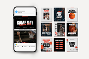 Basketball Social Media Templates, a Social Media Template by Anna Design Studio (Thumbnail 5 of 11)