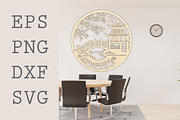 Japanese Bridge Wall Art SVG, a Texture Graphic by Libby Wishes (Thumbnail 2 of 3)
