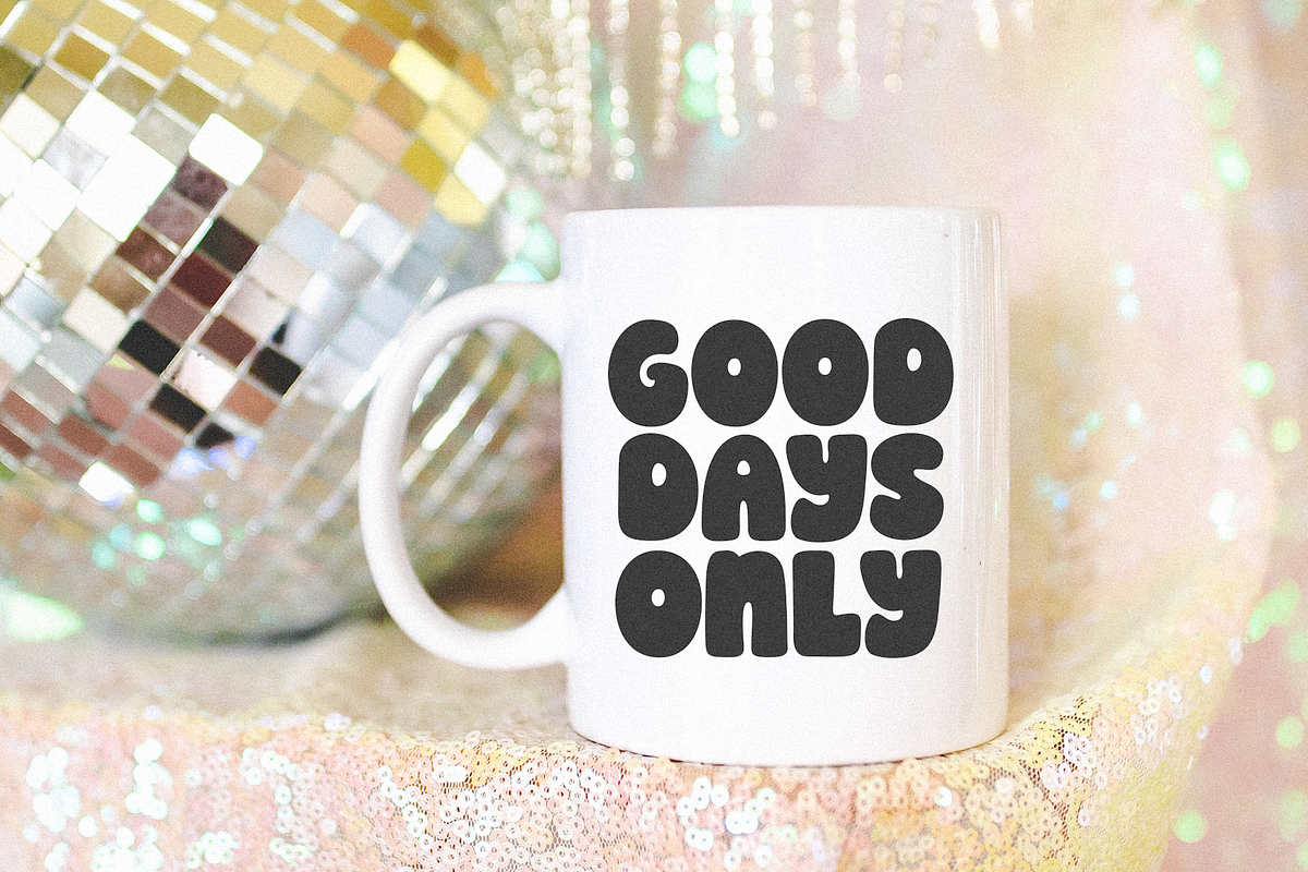 Sunday | Bubbly Font, a Sans Serif Font by KA Designs (Photo 9 of 9)