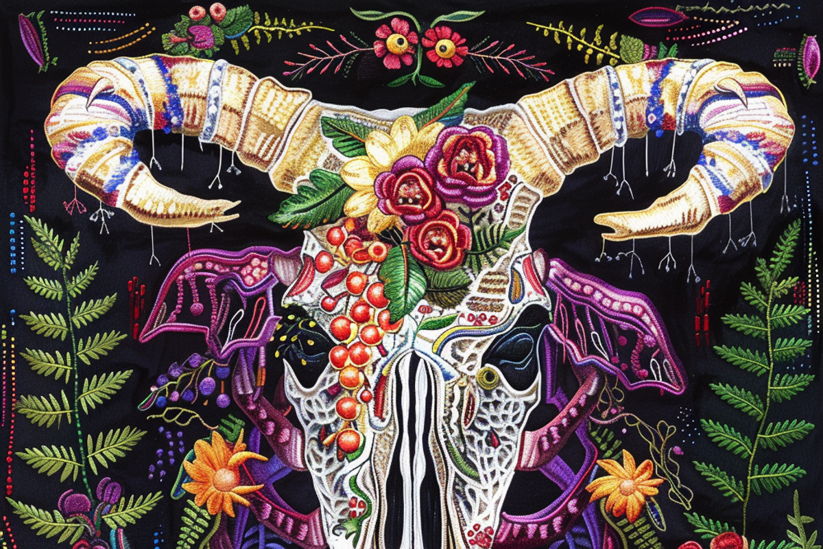 Easter Bull Demon, a Background Graphic by Printable Treasure (Photo 3 of 5)