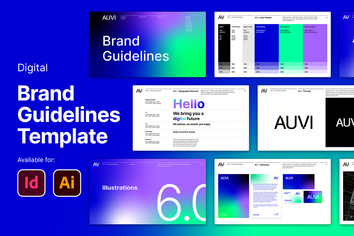 Absolute | Brand Guidelines Template, a Presentation Template by Typefool's Shop (Photo 1 of 13)