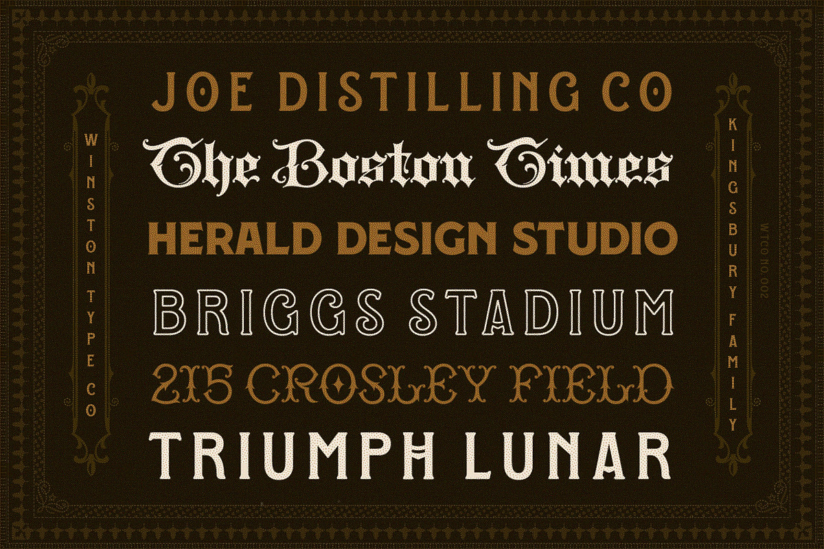 WT Kingsbury Font Bundle preview 6