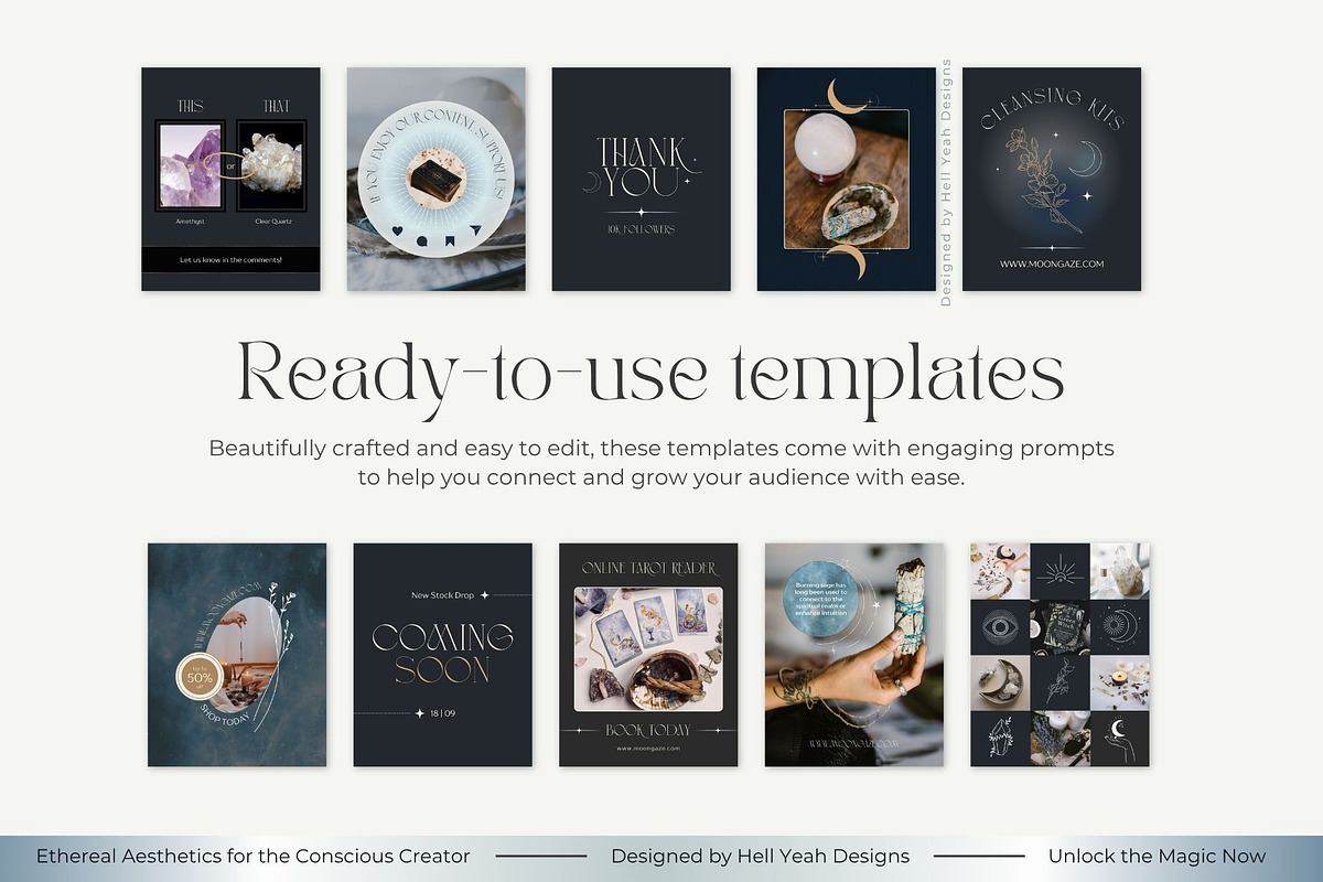 Midnight Sky Branding Starter Kit, a Branding & Logo Template by Hell Yeah Designs (Photo 13 of 16)