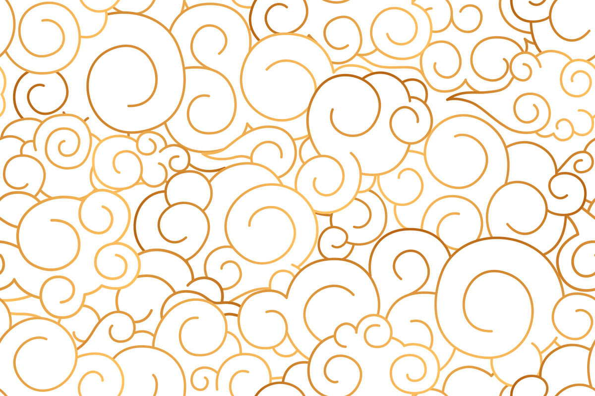 Chinese clouds seamless patterns, a Pattern Graphic by Good Studio (Photo 3 of 5)