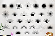 Sunbursts Collection. Clipart SVG, a Decorative Illustration by Diana Kovach (Thumbnail 2 of 4)