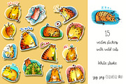 Wild Cats - sticker pack, an Animal Illustration by Zooza Art (Thumbnail 2 of 3)