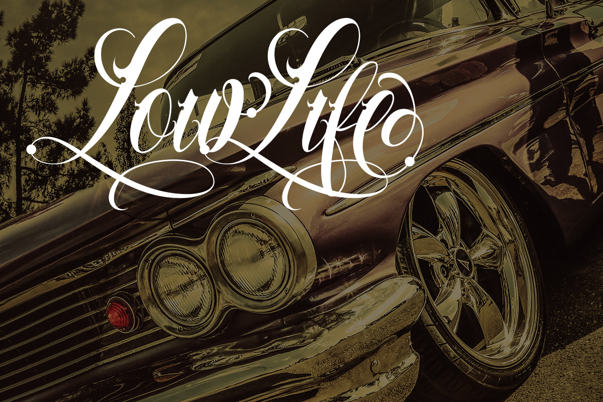 Familia Tattoo Lettering Font preview 6