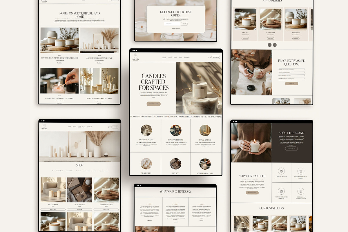 Ecommerce Squarespace 7.1 website, a Squarespace Template by 3.14&Co (Photo 3 of 11)