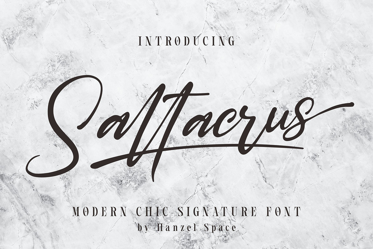Saltacrus//Chic Signature Font