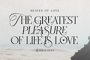 Heaven Of Love | Ligature Serif, a Serif Font by Silverdav (Thumbnail 4 of 12)