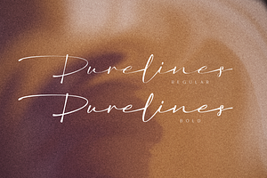 Purelines Elegant Signature Font