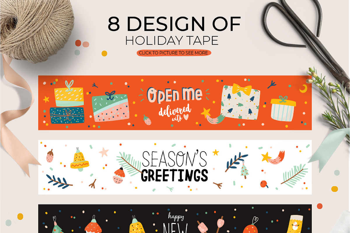 Cute Christmas & New Year BUNDLE, a Seasonal Illustration by Ruslana Lubenets (Photo 96 of 104)