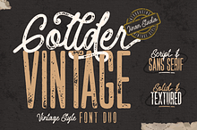 Gollder Vintage Font Duo