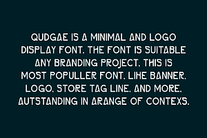 Qudgae - Round & Logo Font