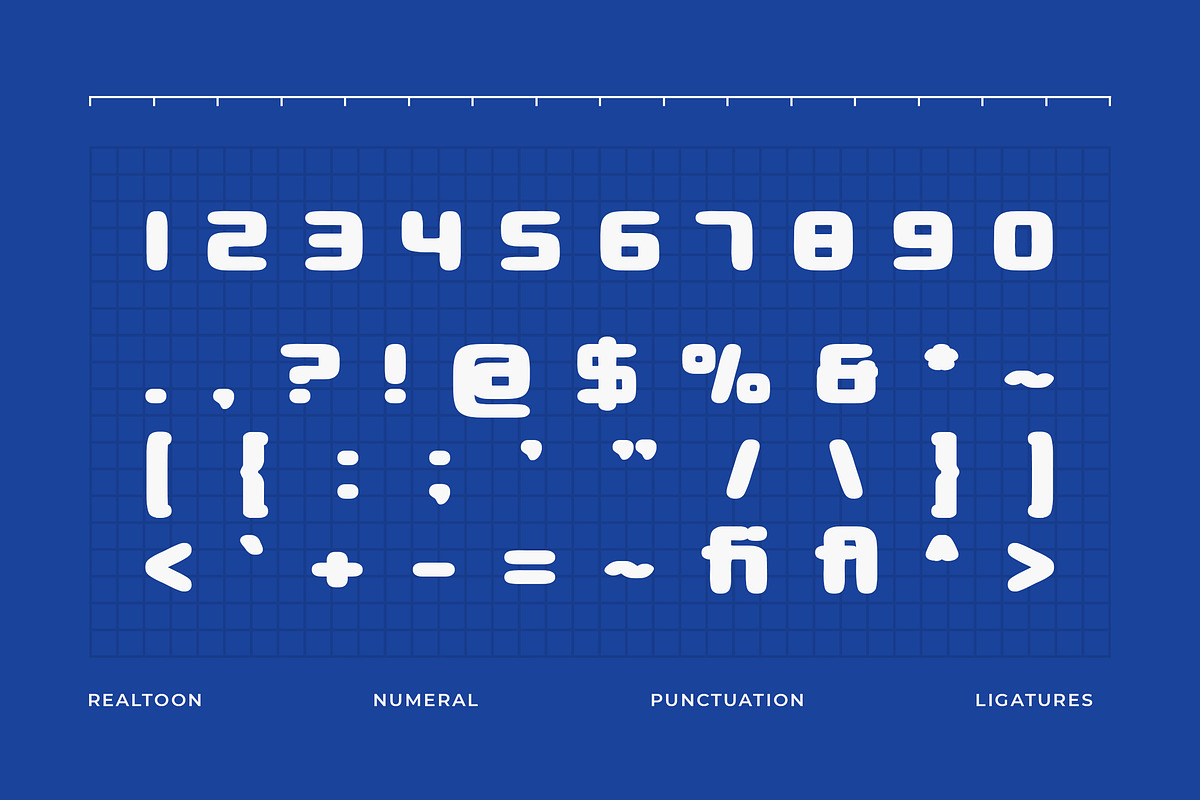 Realtoon - Square Bold Sans Serif, a Sans Serif Font by Typia Nesia (Photo 3 of 13)