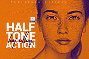 Best Halftone Photoshop Action preview 2