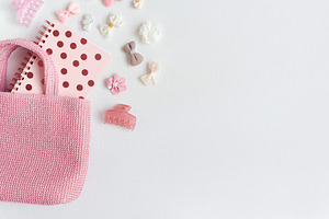 Flat lay trendy creative feminine, a Beauty & Fashion Photo by Kolomiyets Viktoriya