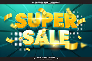 Super Sale Editable Text Effect V4