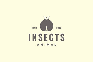 Insect Animal Ladybug Shape Logo