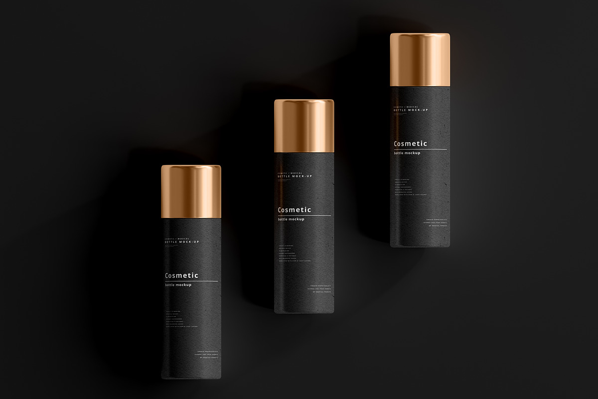 Dark Cosmetic Branding Mockups, a Cups & Container Mockup by pmvch (Photo 69 of 86)