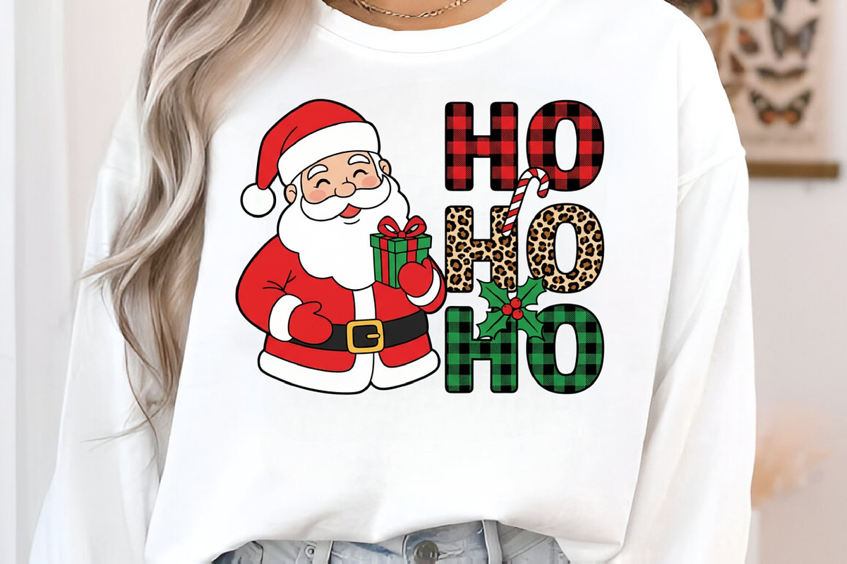 Santa Claus Ho Ho Ho Sublimation PNG, an Illustration by Craft Nest (Photo 5 of 6)