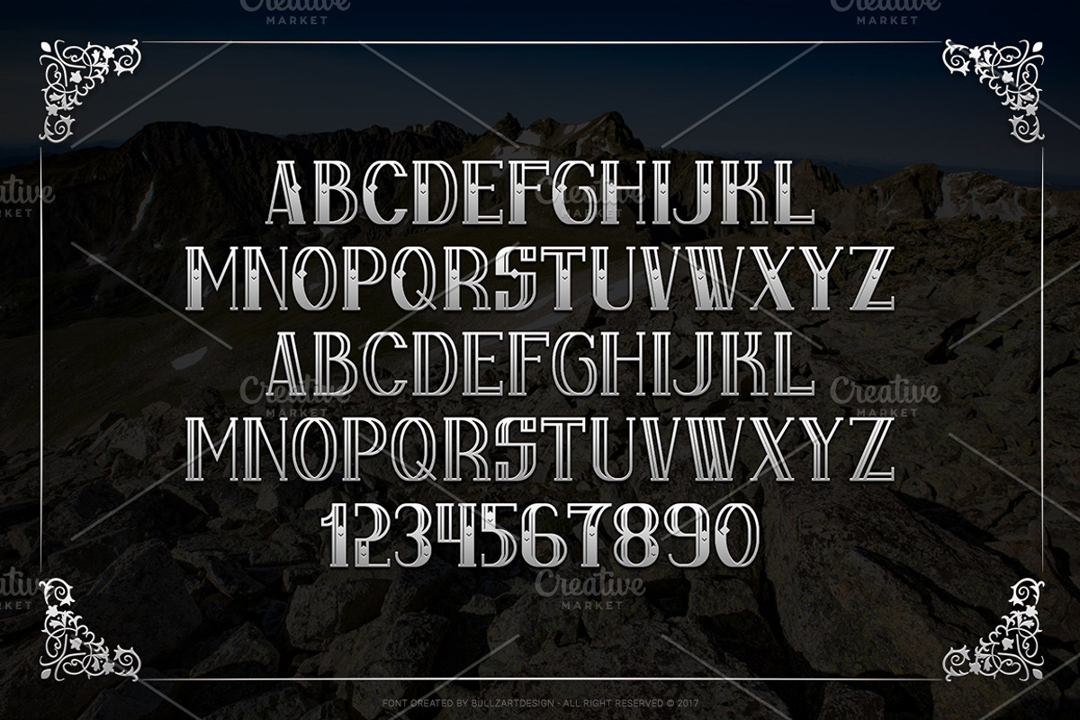 Nessa Born - Black Label Font preview 2