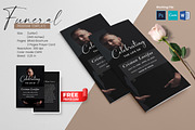 Trifold Funeral & Prayer Card, a Brochure Template by crazyOWL (Thumbnail 1 of 9)