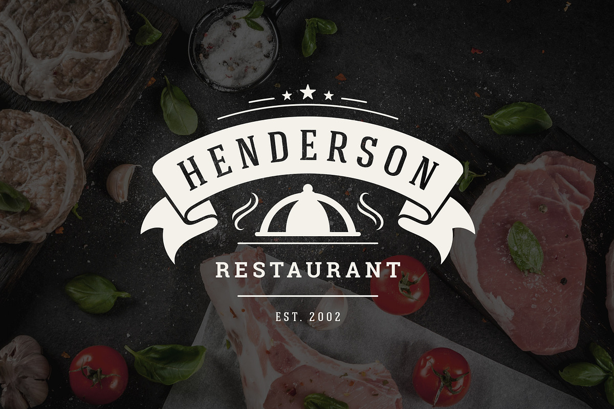 36 Restaurant Logos and Badges, a Branding & Logo Template by Vasya Kobelev (Photo 18 of 20)