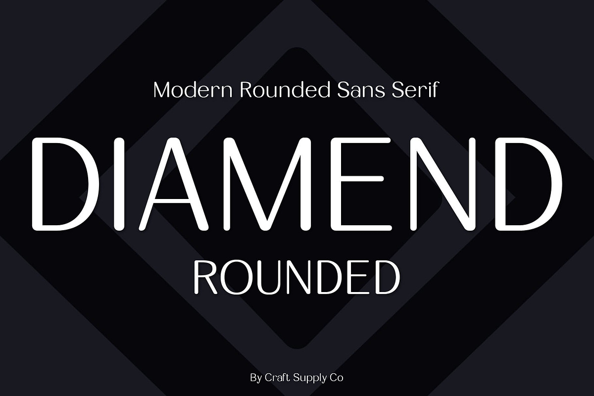 Diamend Rounded, a Sans Serif Font by Craft Supply Co. (Photo 1 of 8)