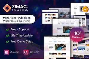 ZIMAC Multi Author WP Theme