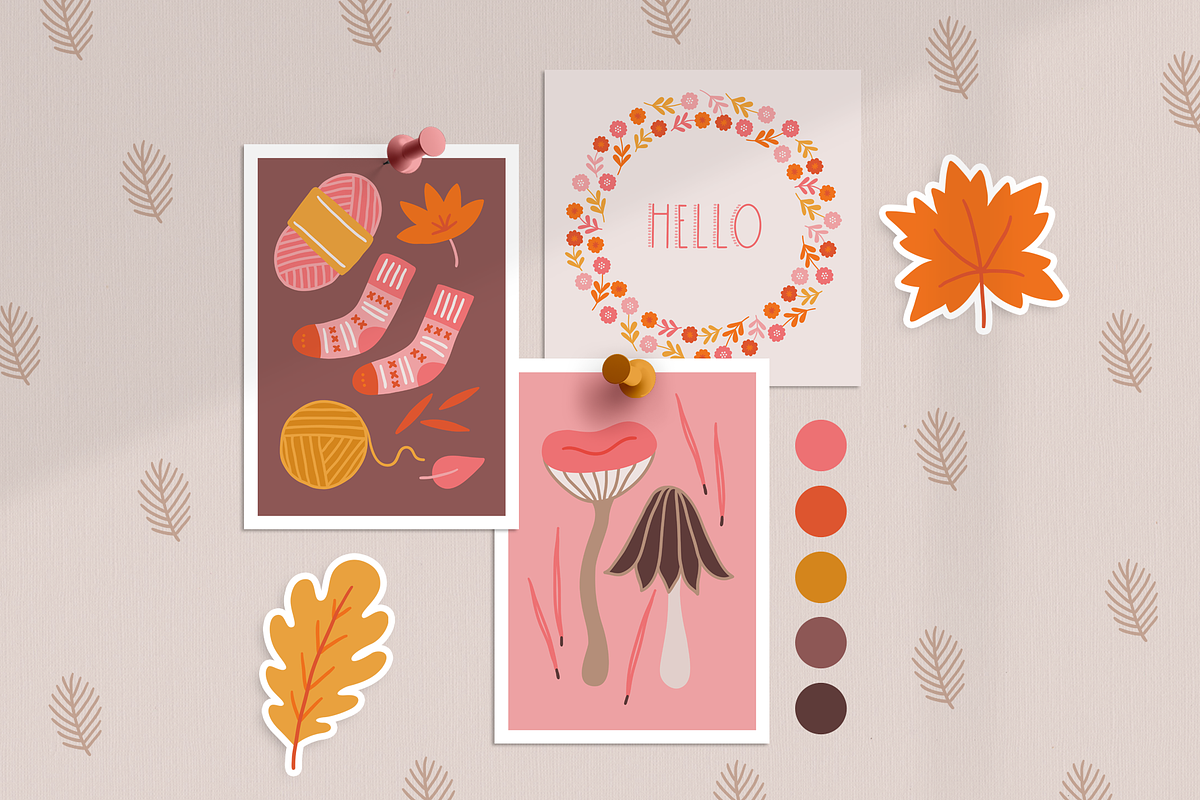 Autumn Time Kit, a Seasonal Illustration by miumiu (Photo 2 of 16)