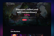 NFT’SFeo - Marketplace Website Templ, an UI Kit Template by ArtGalaxy (Thumbnail 3 of 5)