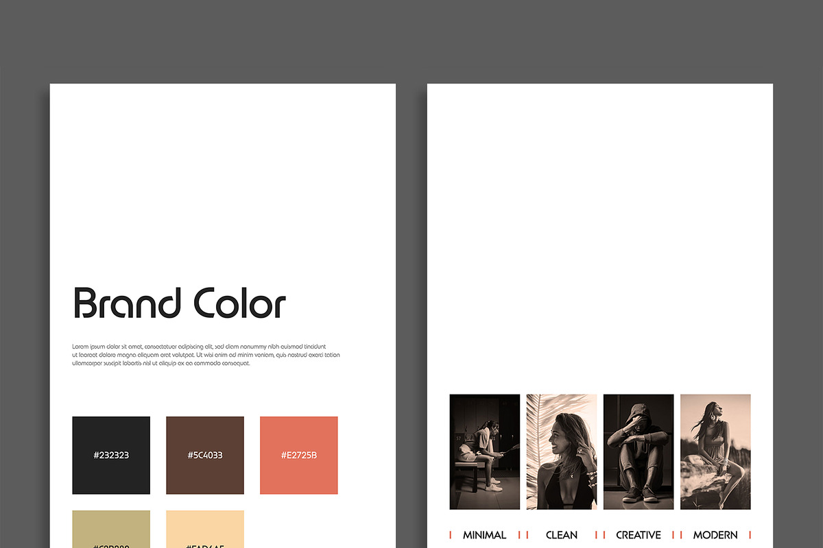 Minimal Brand Identity Mood Board, a Social Media Template by MightyDesign (Photo 4 of 10)