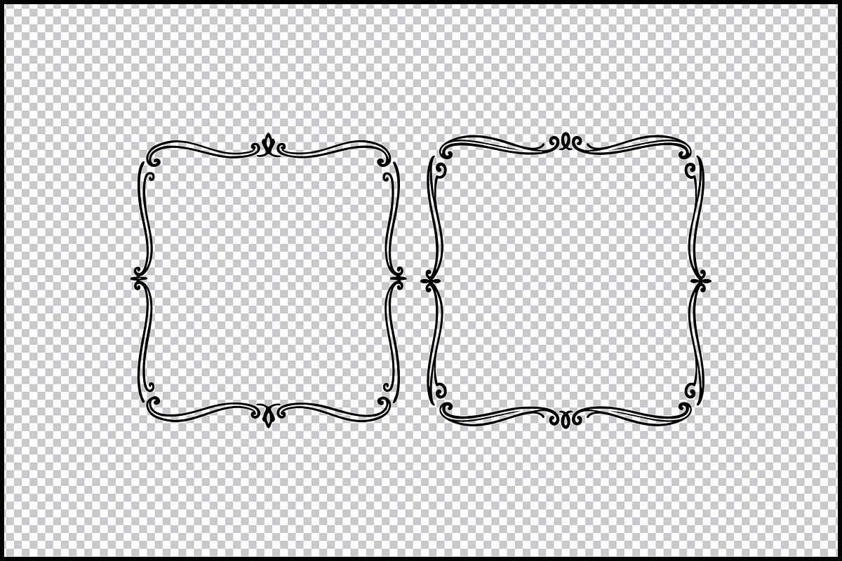 Vintage Ornate Square Frames SVG, an Object Graphic by BeeCraftR (Photo 3 of 3)