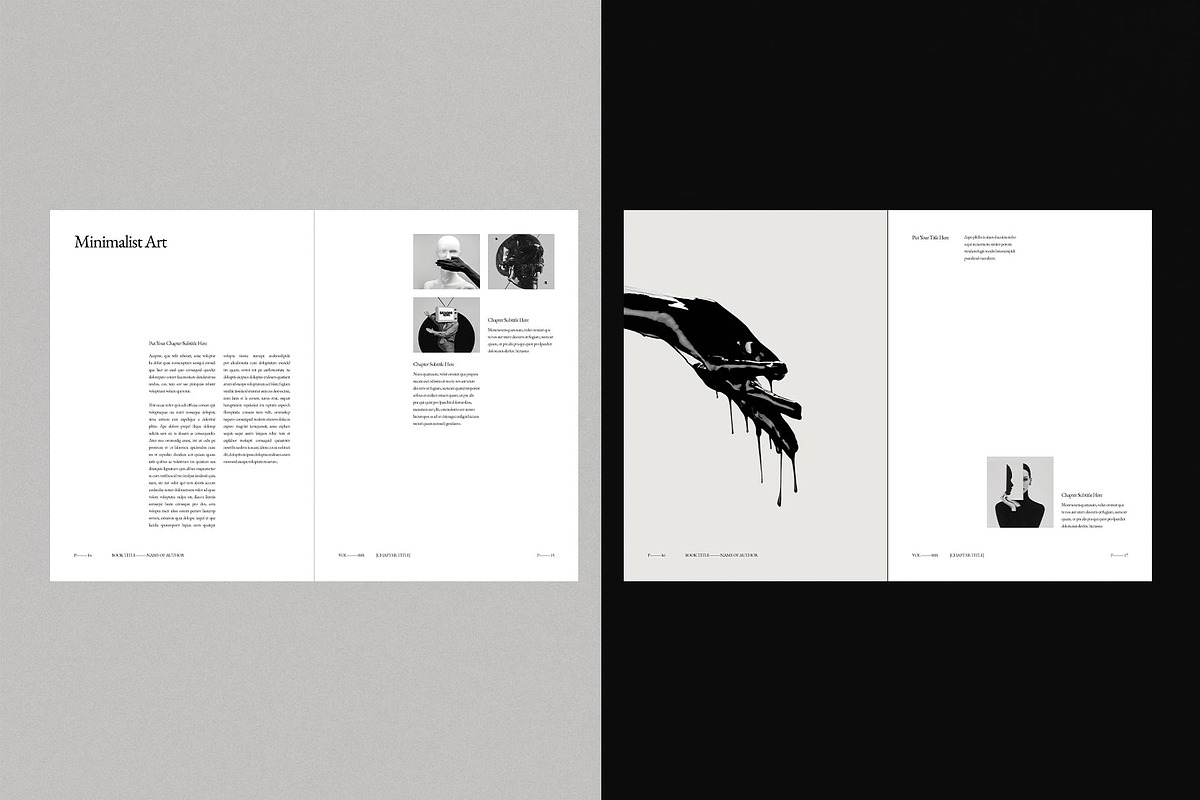 Book Title Layout Design Template, a Brochure Template by DesignCrest (Photo 5 of 18)