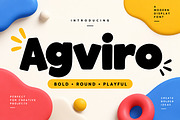 Agviro – Bold Rounded Display Font, a Script Font by Wow Magic (Thumbnail 1 of 5)