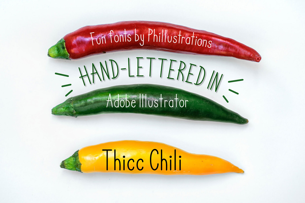 Thicc Chili font preview 5