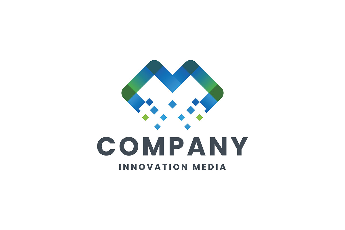 Medianax-Letter-M-Logo, a Branding & Logo Template by Design House