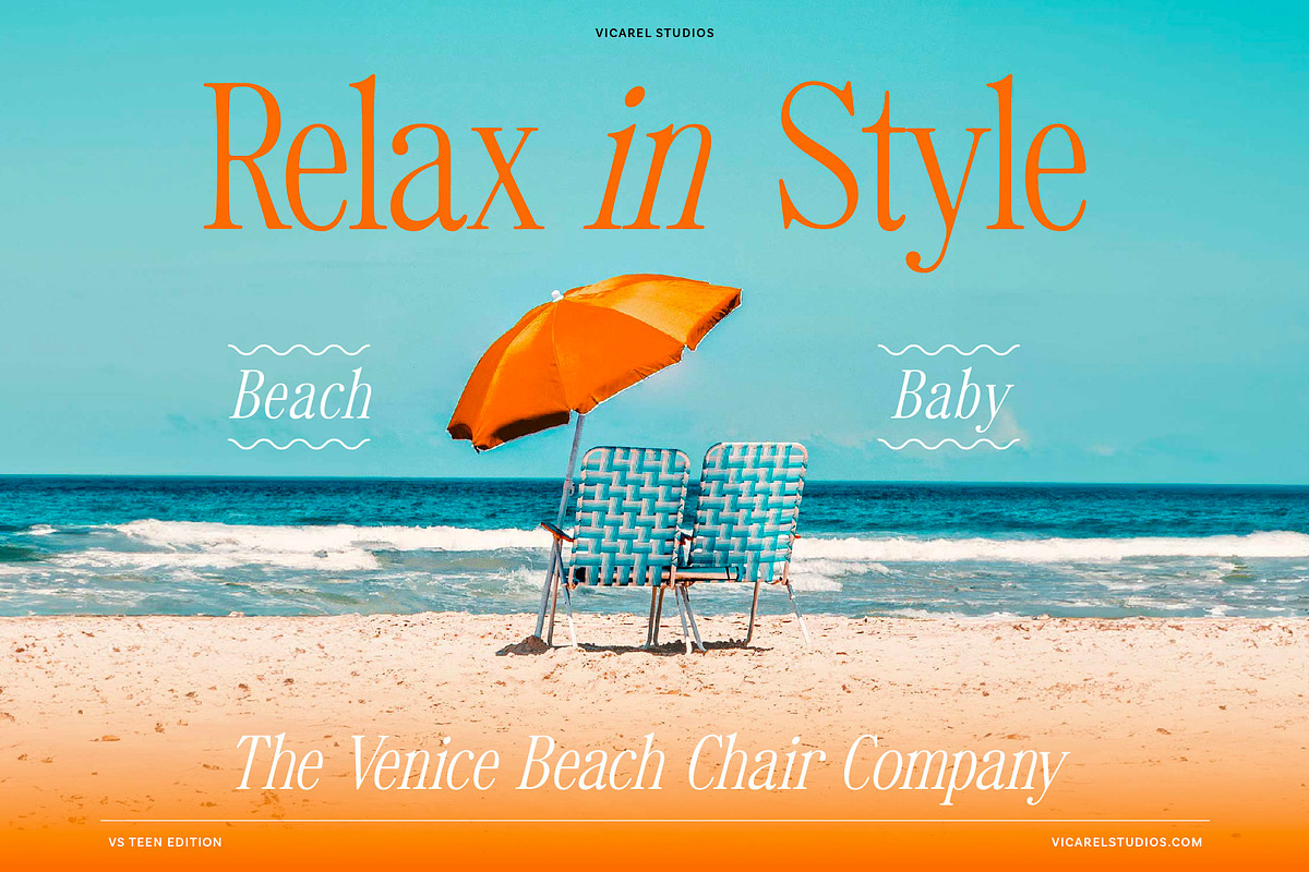 VS Teen Edition – Retro Serif Font, a Serif Font by Vicarel Studios (Photo 13 of 21)